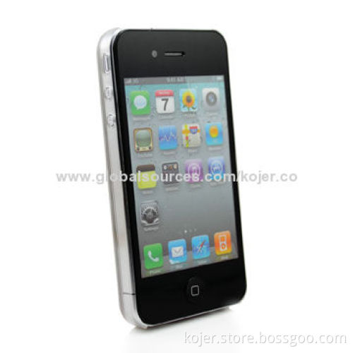 Case for iPhone 4, Made of PC and PU Materials, Customized Patterns and Logos Accepted